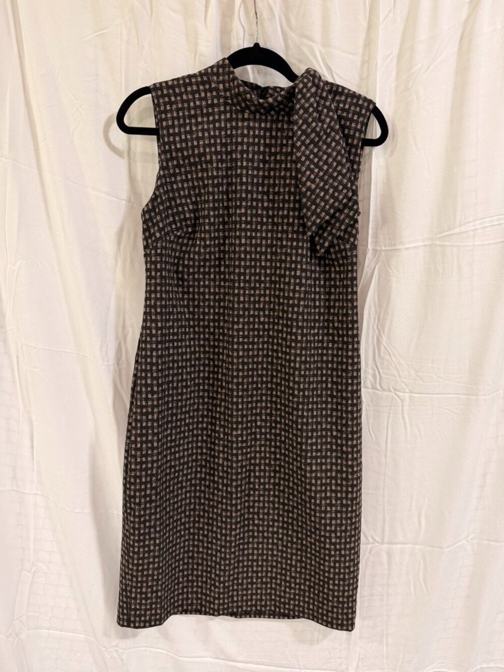Calvin Klein Brown Print Dress | Brown/Black | Size 14 | Like New